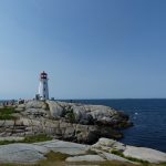 touristen bei peggys cove